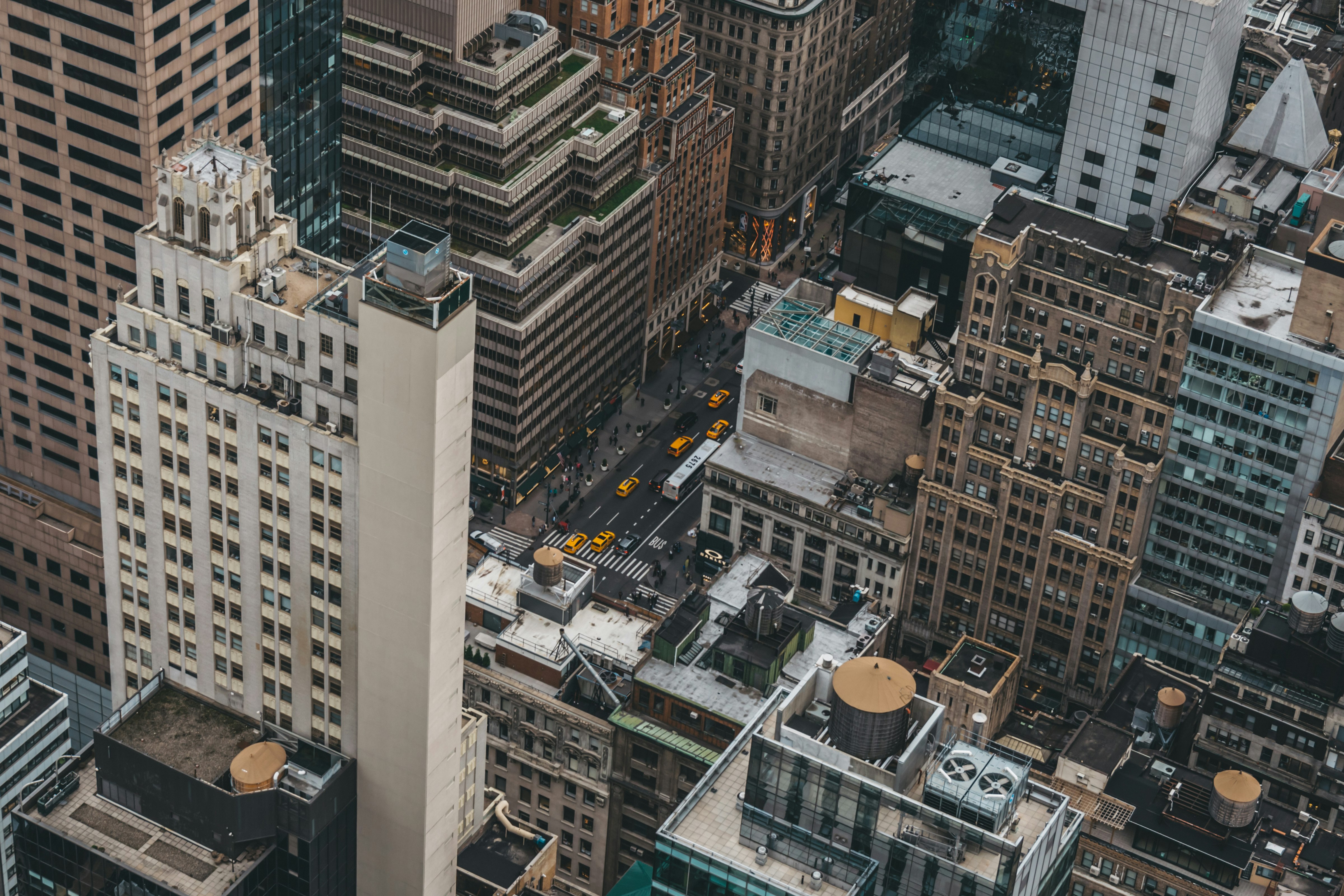 aerial view of city buildings during daytime