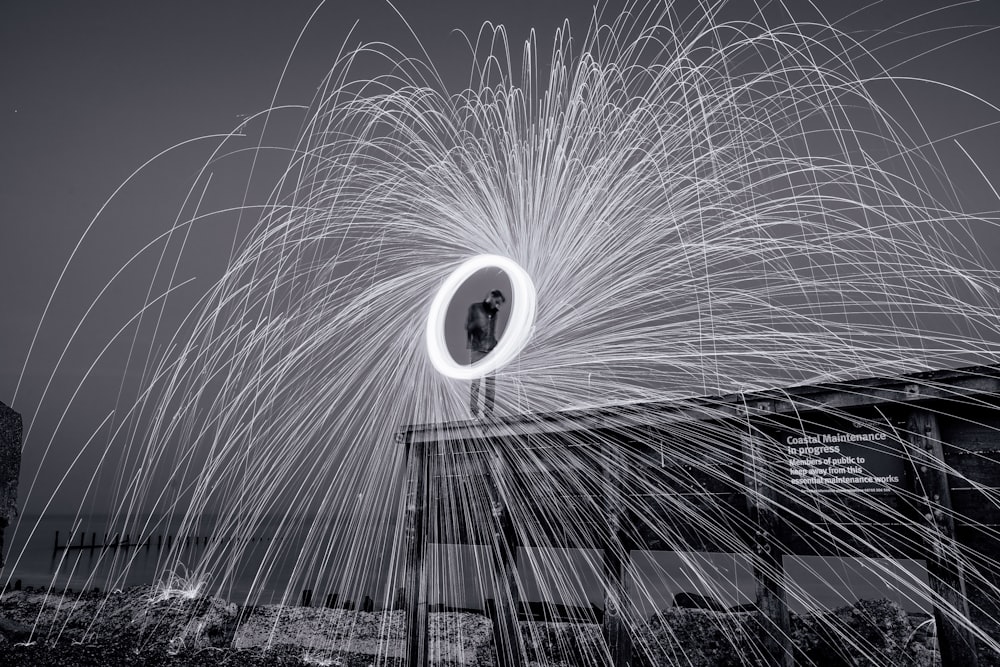 time lapse photography of lights