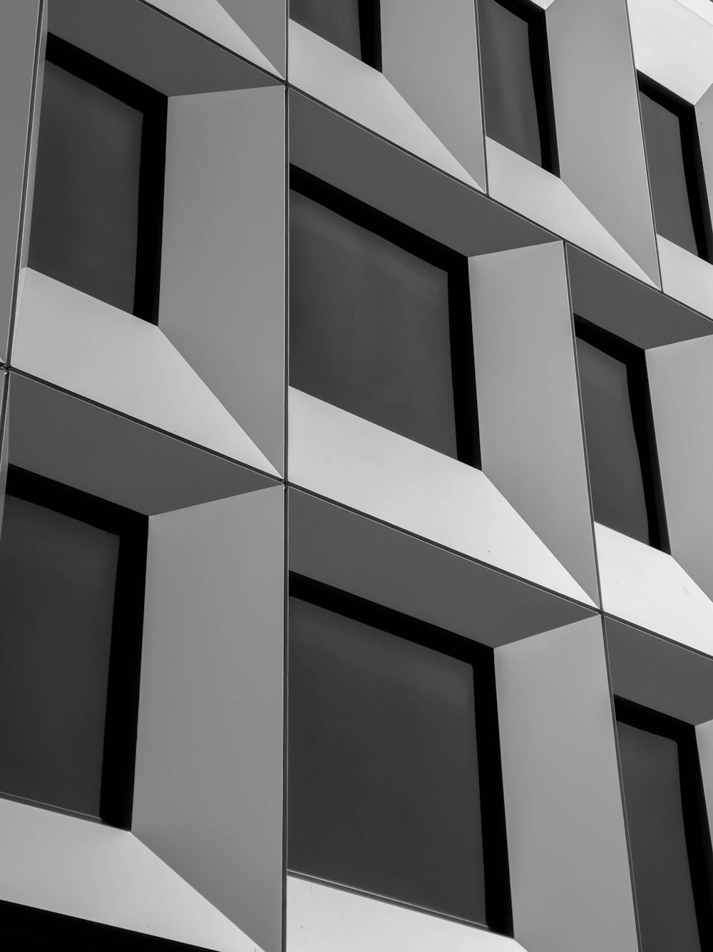 white and black concrete building