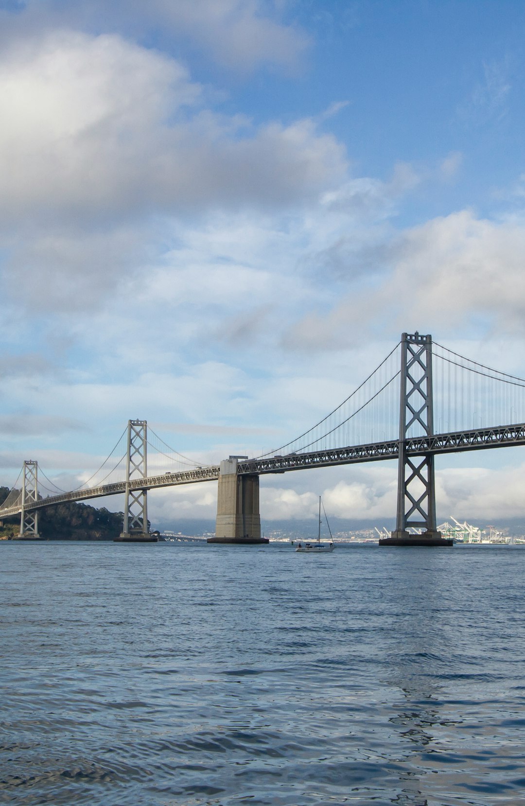 bridge over water under cloudy sky during daytime