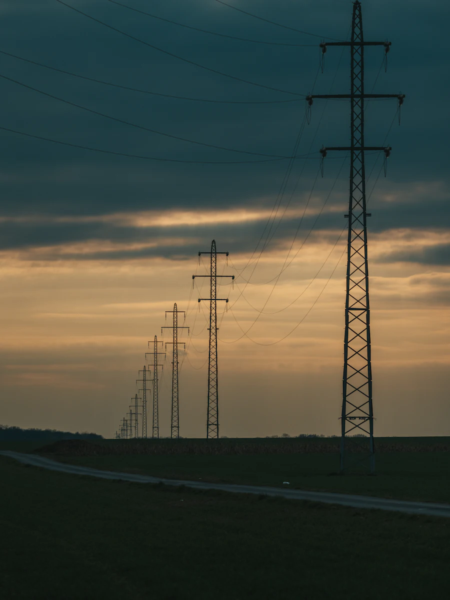High voltage transmission tower