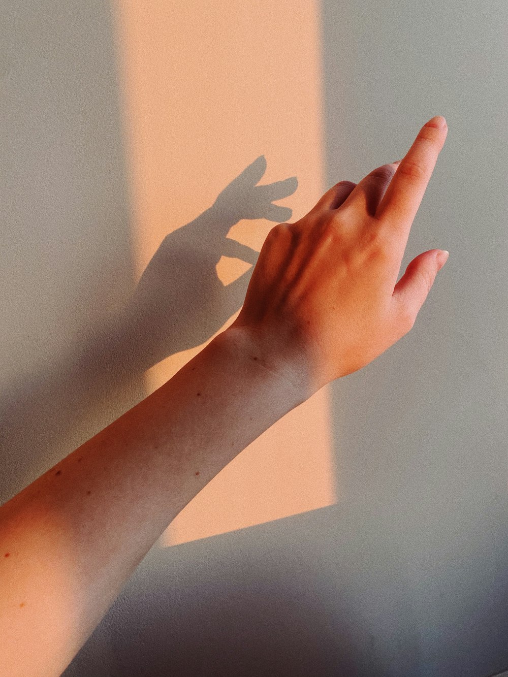 persons left hand with blue manicure