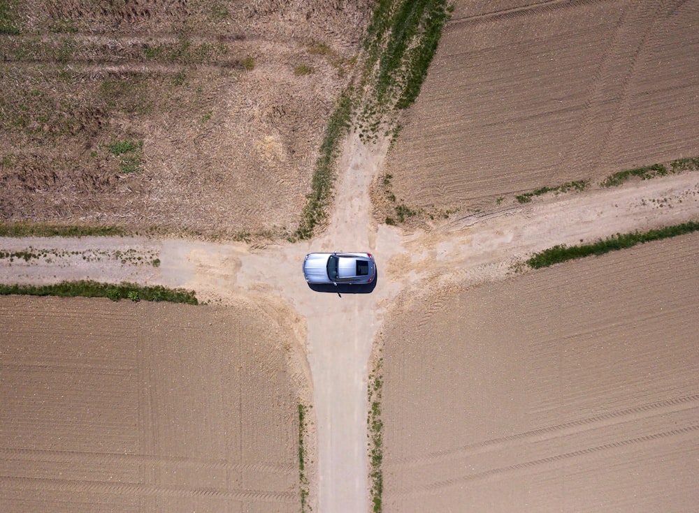 white car on gray road