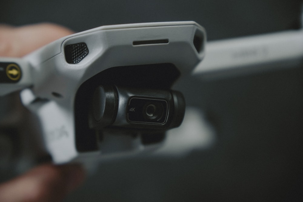 white and black game controller