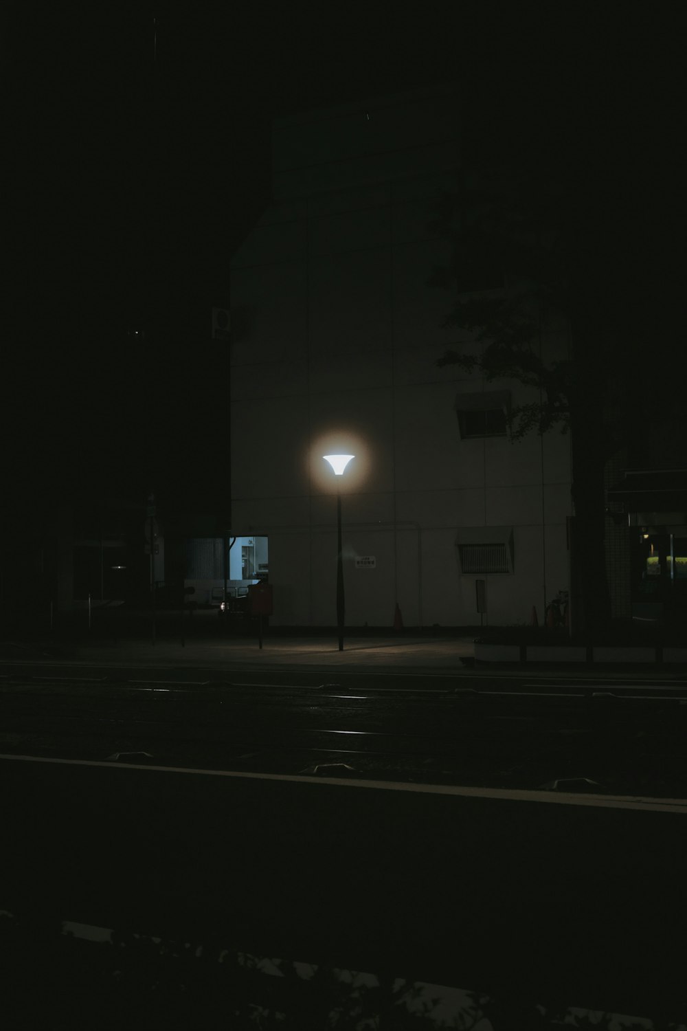 street light turned on during night time