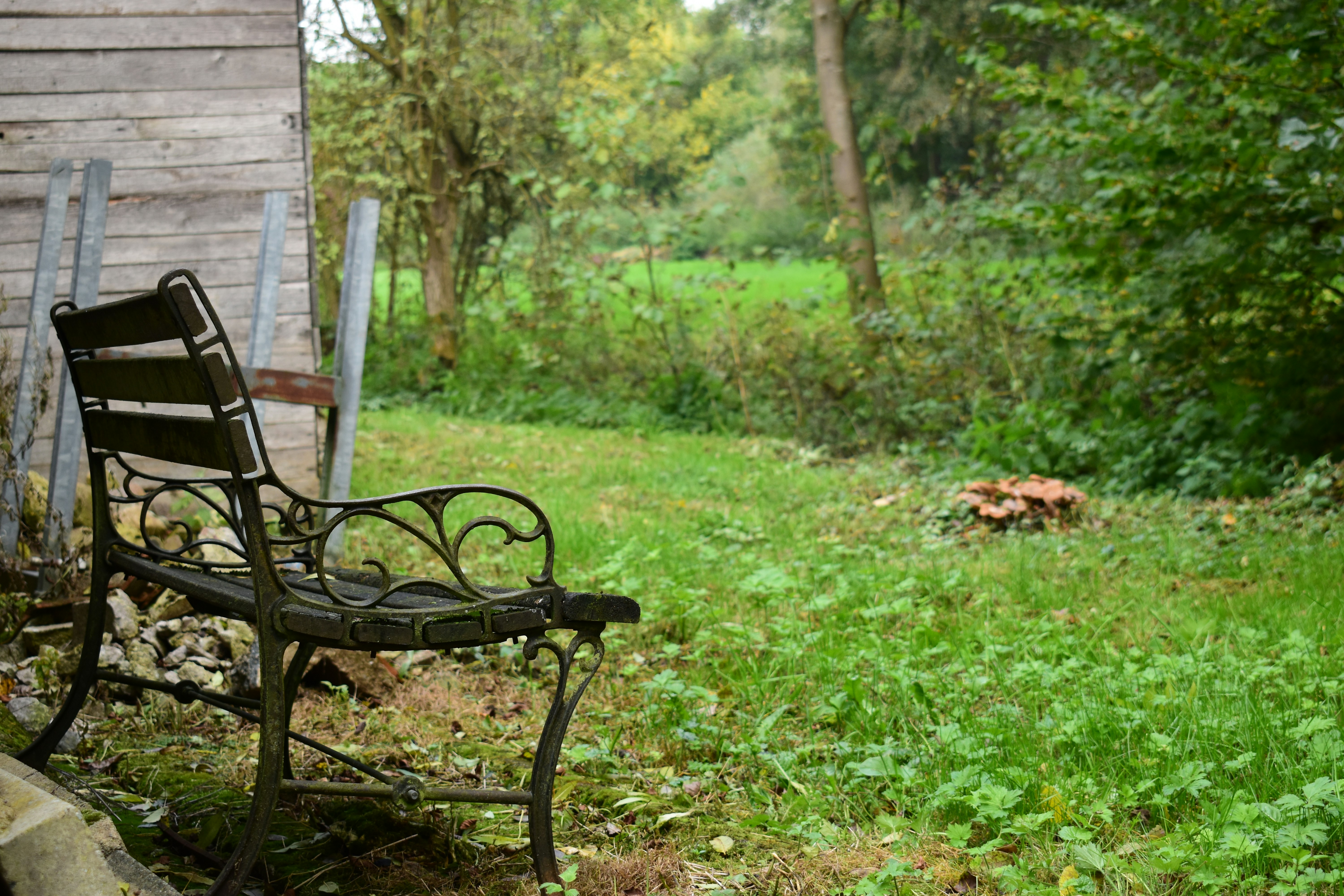 Reclaimed Wood Garden Bench
