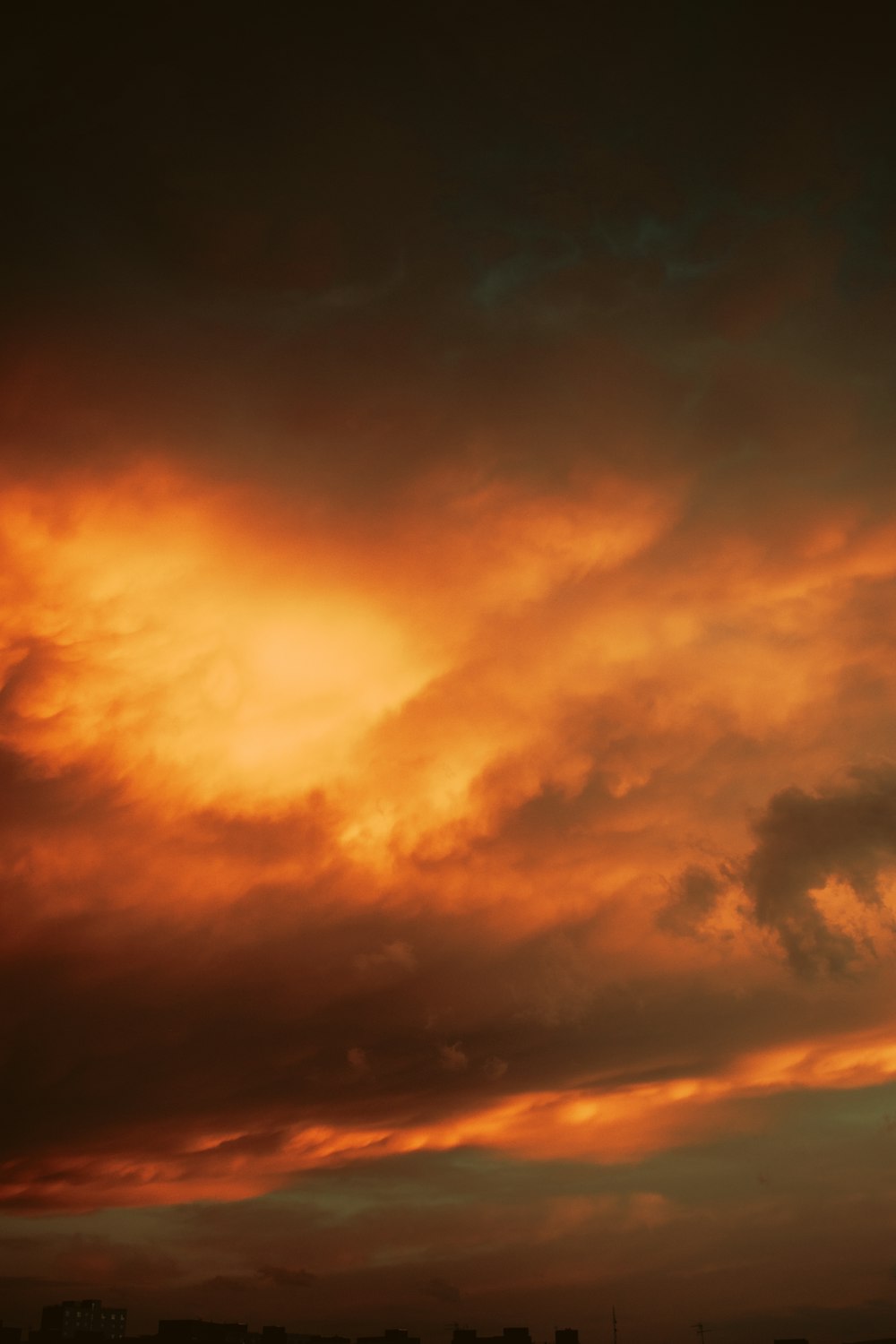 orange and black clouds during sunset