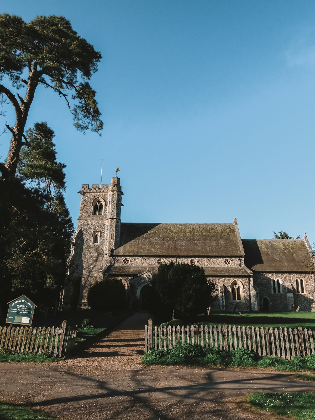 A traditional village building among trees in the Uttlesford district of Essex