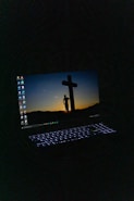 black and silver laptop computer