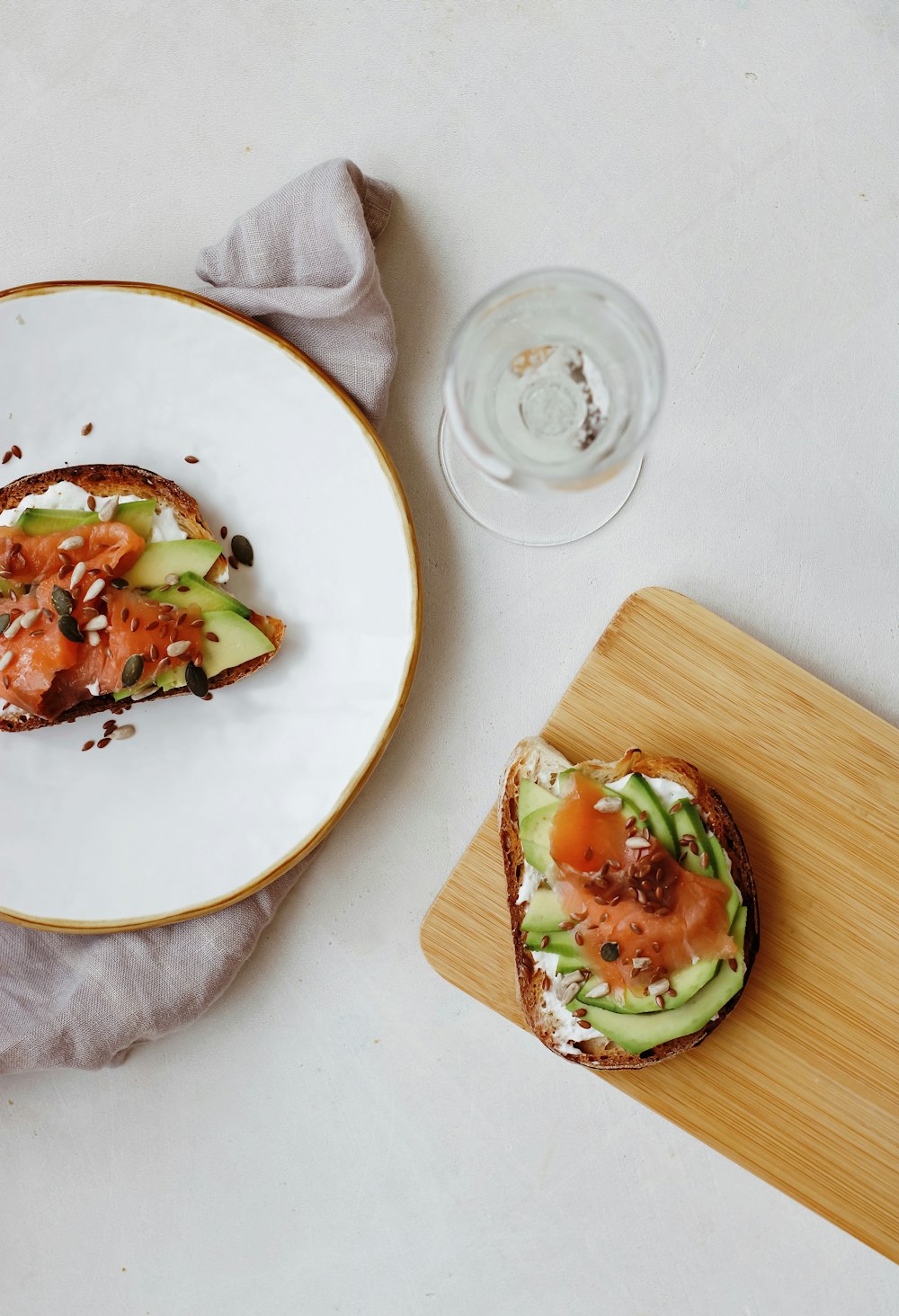 vegetable salad on white ceramic plate