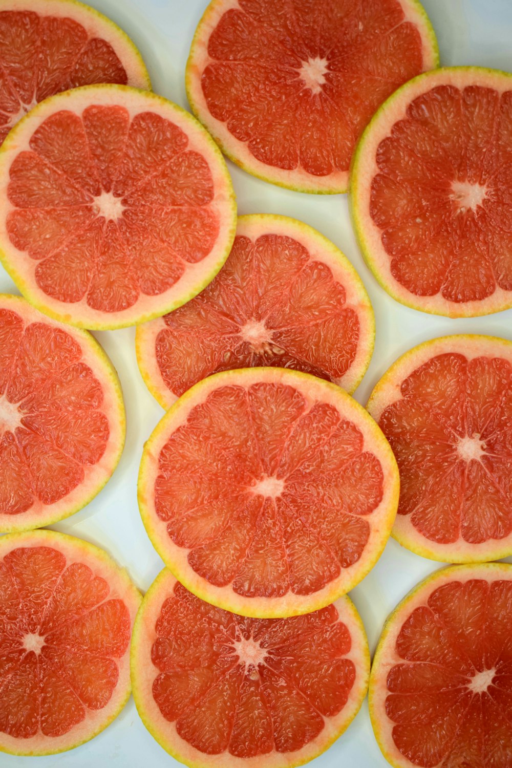 red and white sliced fruits