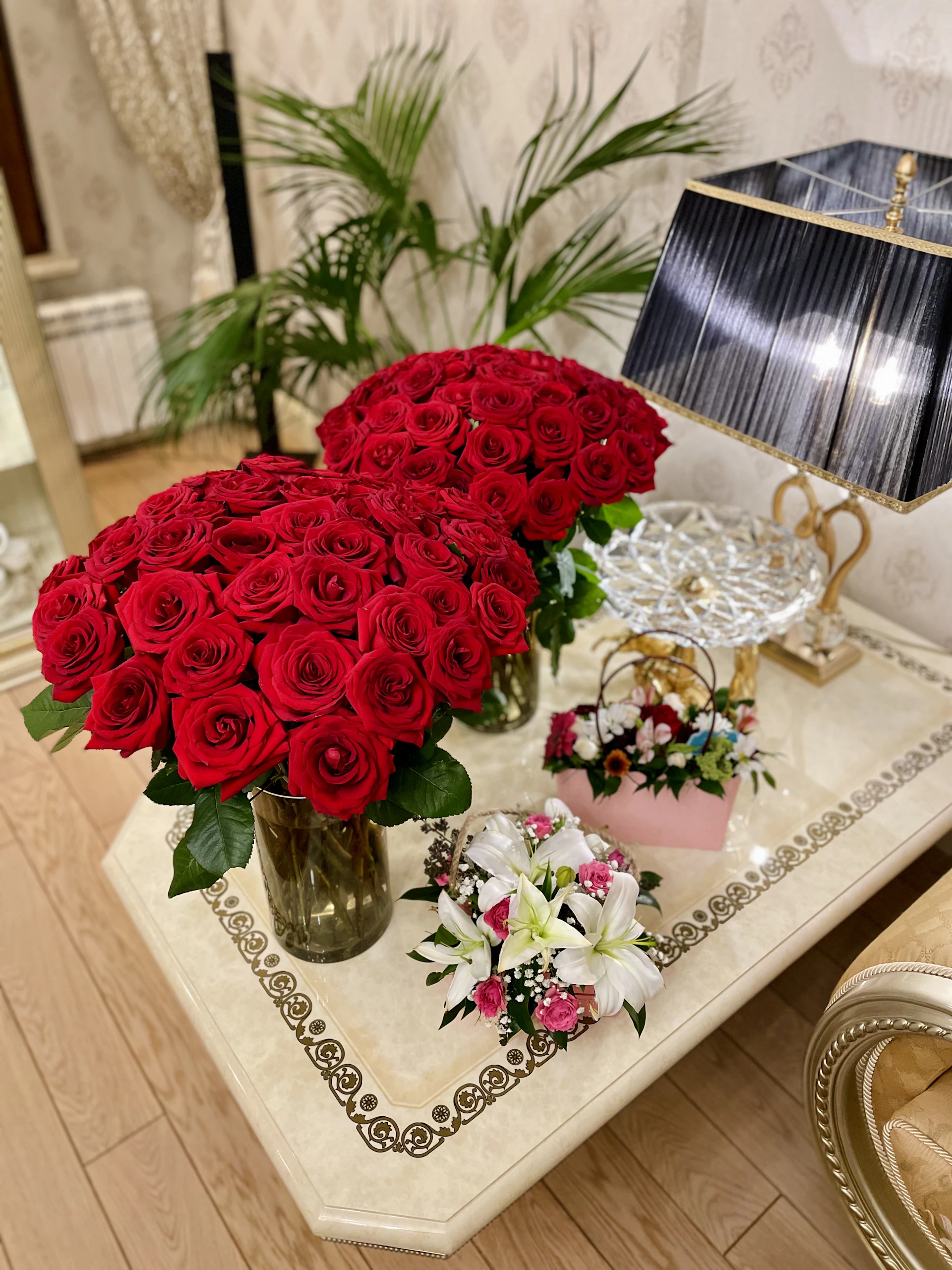 woman holding dried flower