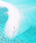 birds eye view of beach