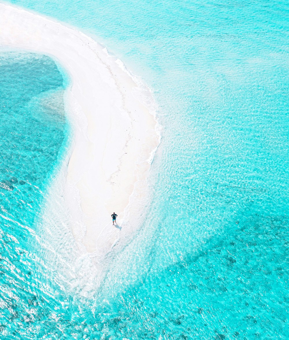 birds eye view of beach