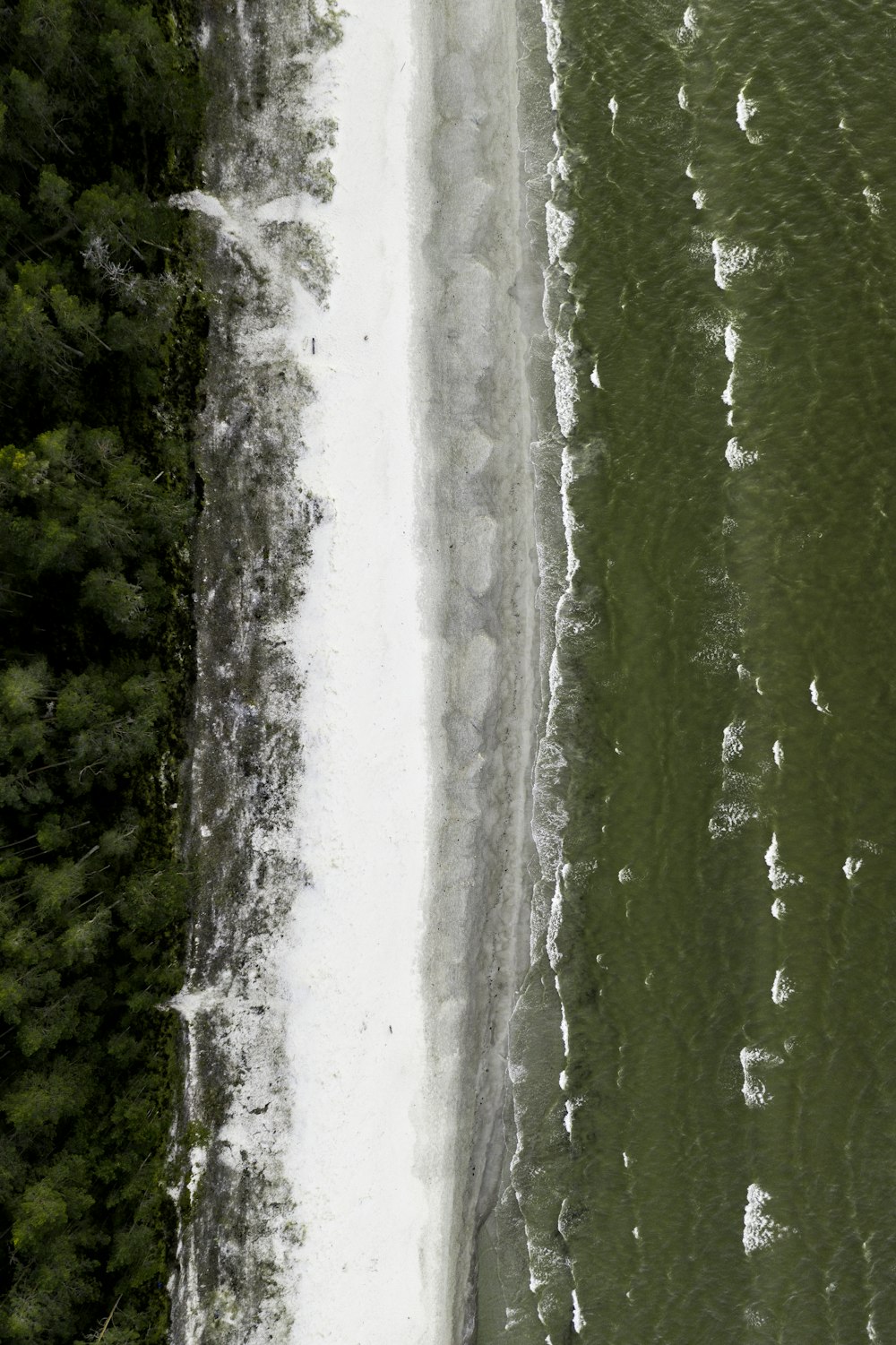 green water falls during daytime