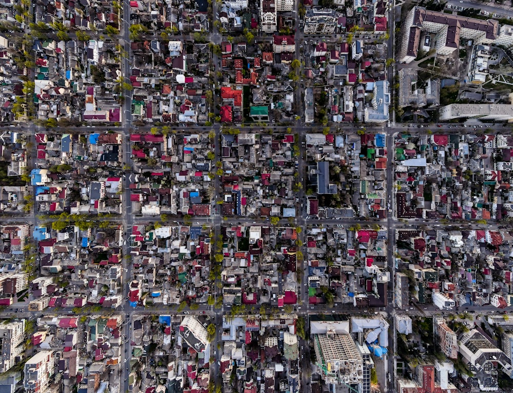 aerial view of city buildings during daytime