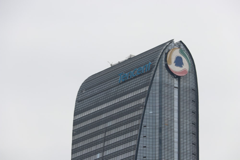 blue and white round signage