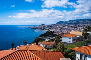 brown and white concrete houses near body of water during daytime