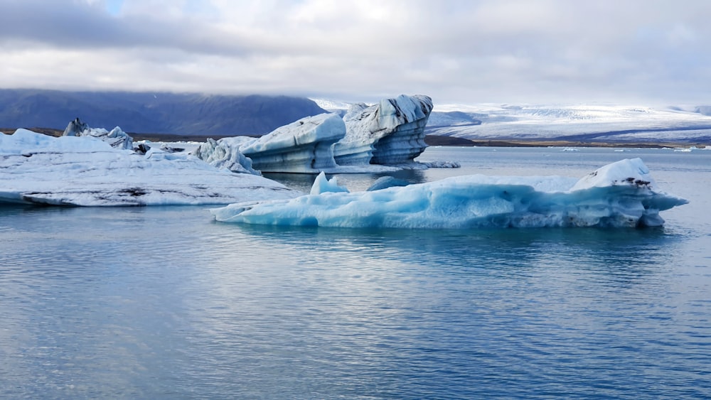 ice on body of water during daytime