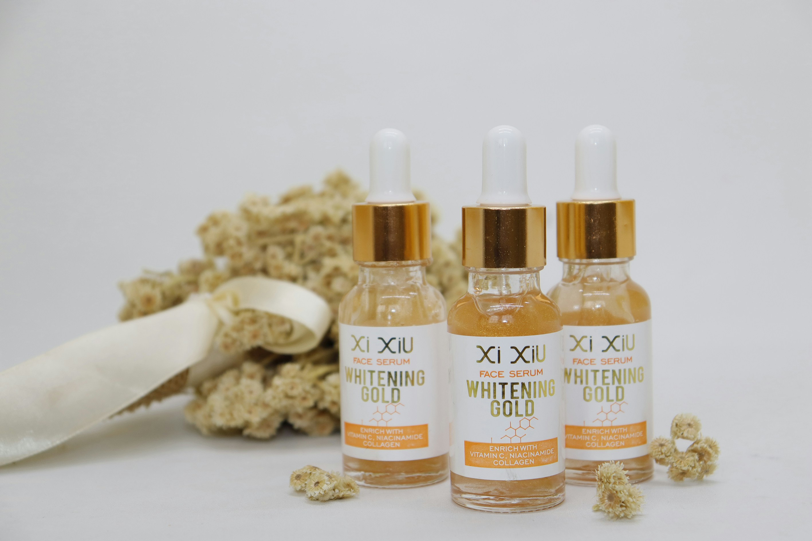 Xiu Xiu whitening gold , kosmetik lokal murah tersertifikat Halal dan Badan POM