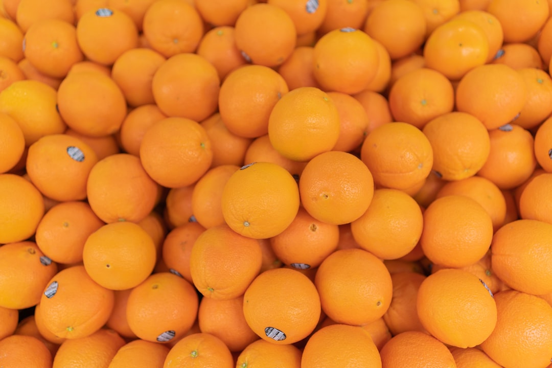 orange fruits on white ceramic plate