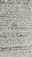 A close-up view of textured concrete with visible lines and small pebbles embedded in the surface.
