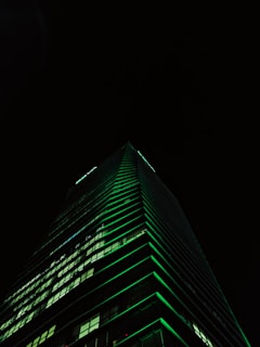 black and white high rise building