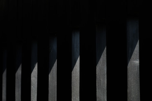 black and white striped textile