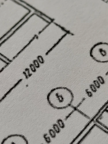 Shop drawing of steel framework