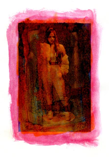 A stylish portrait created using AI from a selfie.