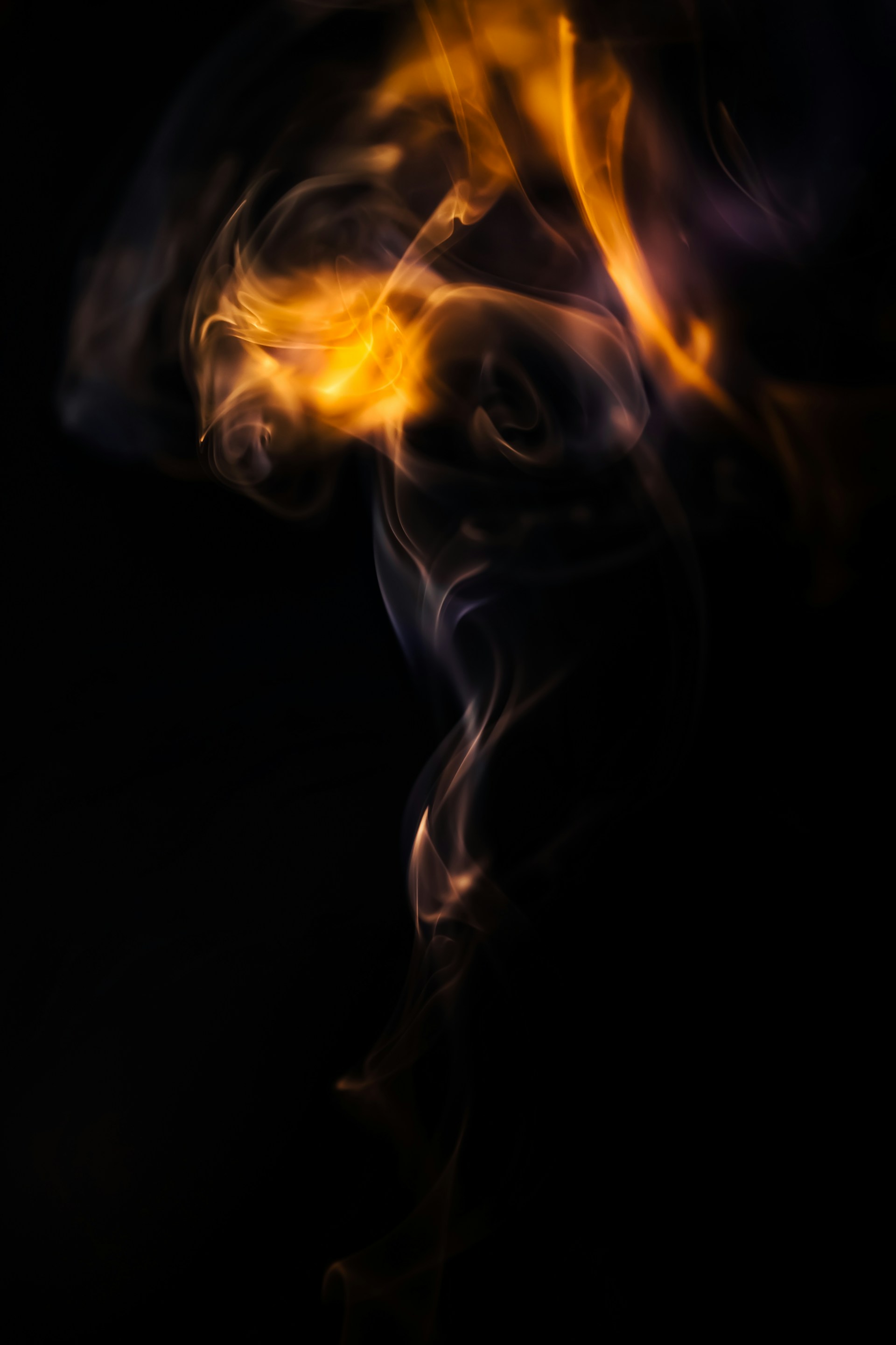 blue and white smoke illustration