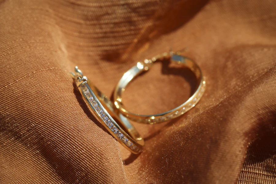 Diamond drop earrings