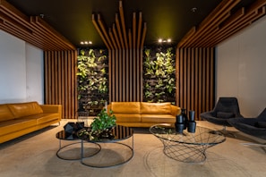 green potted plant on black metal table