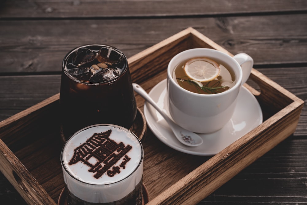 white ceramic cup on white ceramic saucer