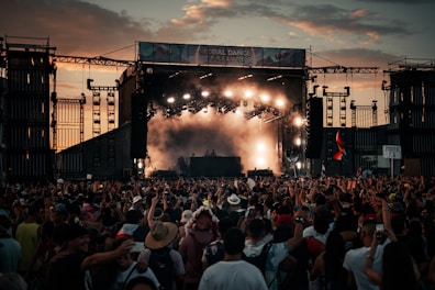 people watching concert during daytime