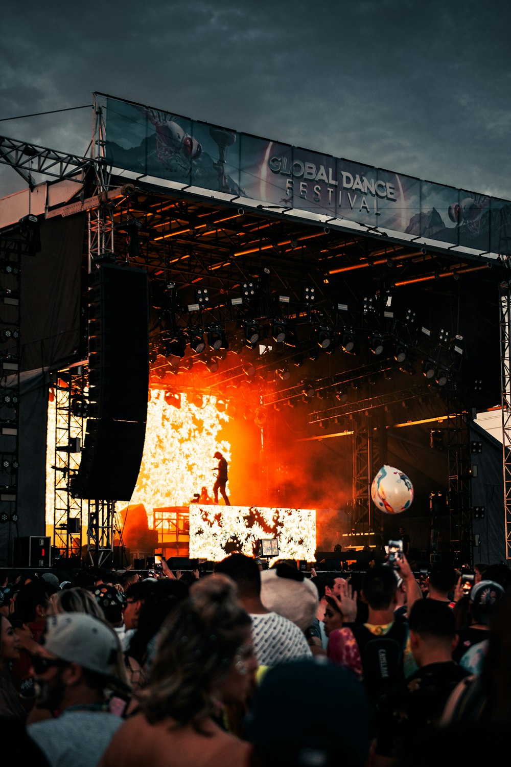 people gathering in concert during night time