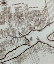 Map showing the maritime route from Montreal to Guatemala with tracking points.