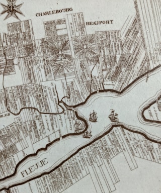 An elegant, vintage-style map pinpointing Châteauguay Freemasons Lodge No. 36 in Montérégie, framed by deep blue and gold accents.