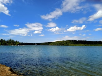 A serene landscape with soft waves lapping at the shore, symbolizing tranquility.