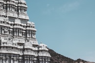 A close-up of a local temple showcasing intricate architecture.