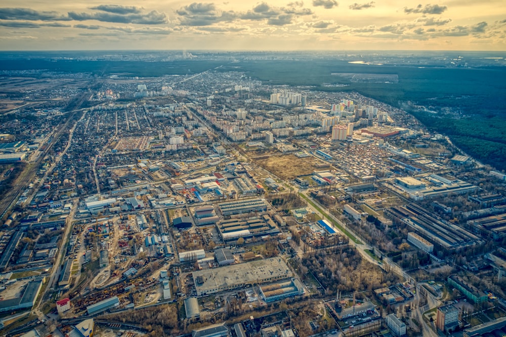 aerial view of city buildings during daytime