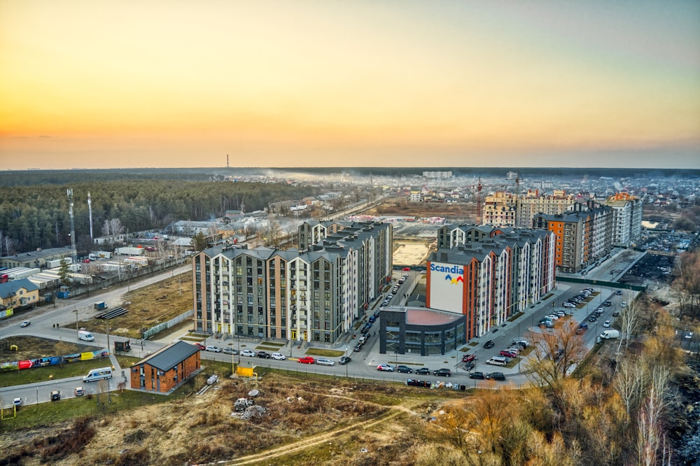 aerial view of city buildings during daytime