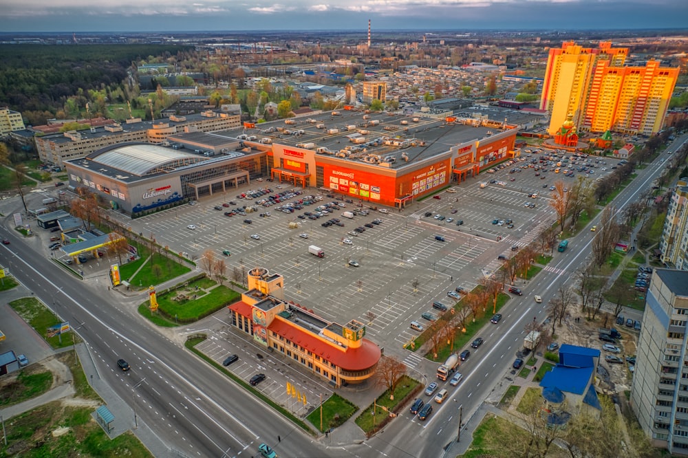 aerial view of city buildings during daytime