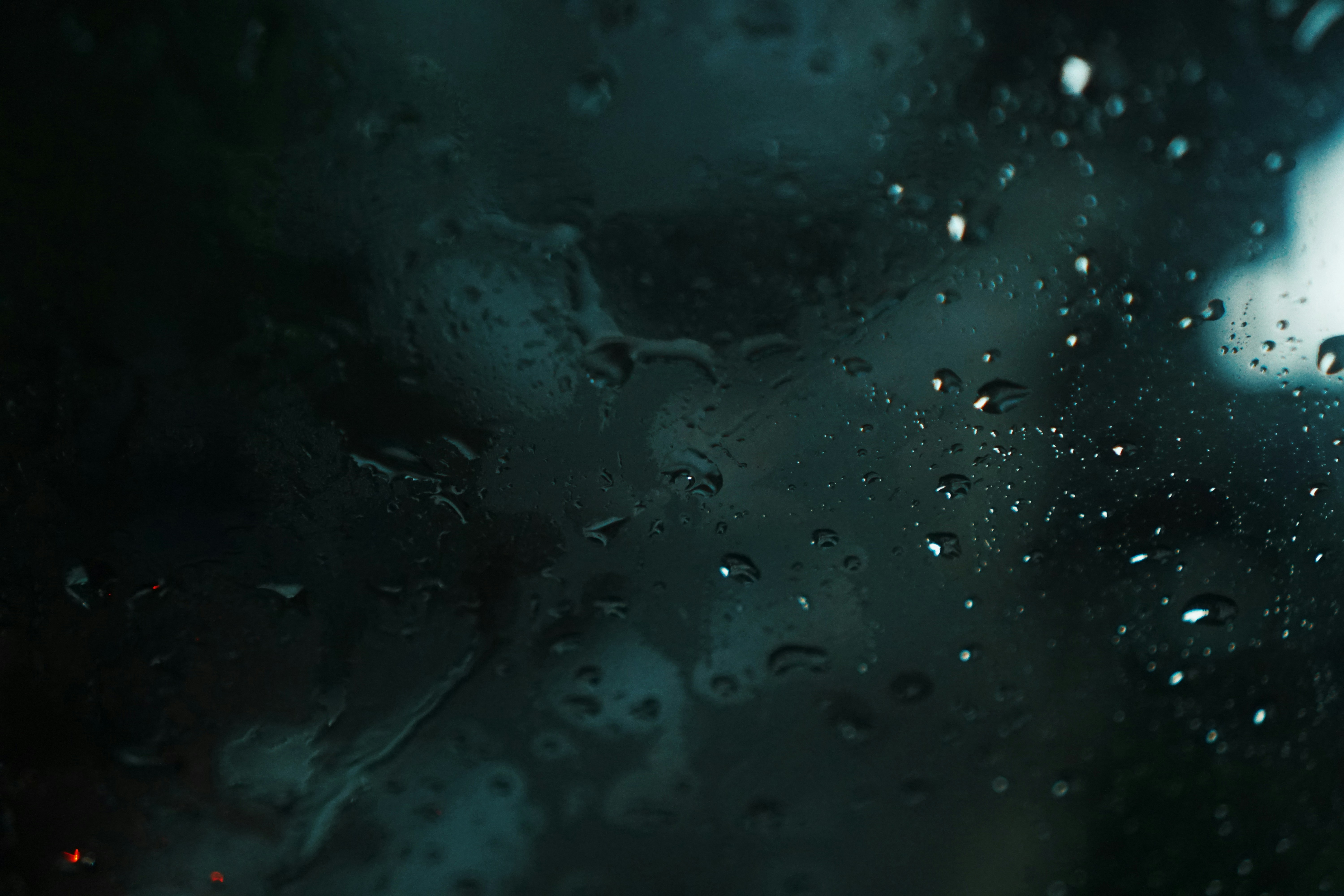 Rain on glass texture