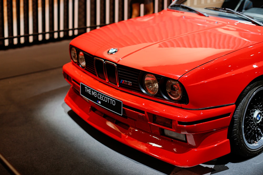 red bmw m 3 coupe