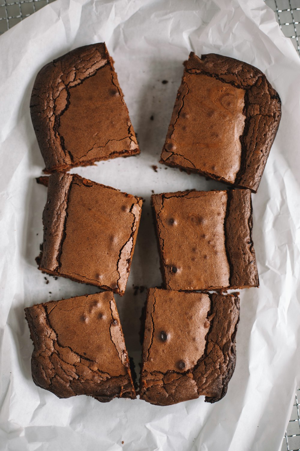 brown cookies on white paper