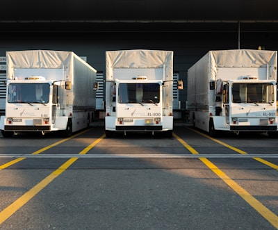 white and brown rv trailer