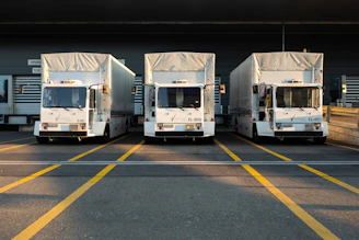 white and brown rv trailer