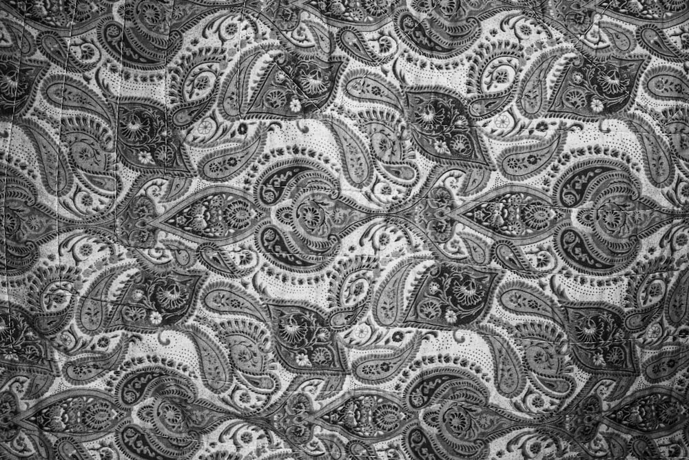 black and white tribal textile
