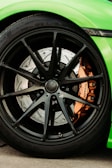 black and silver multi spoke car wheel